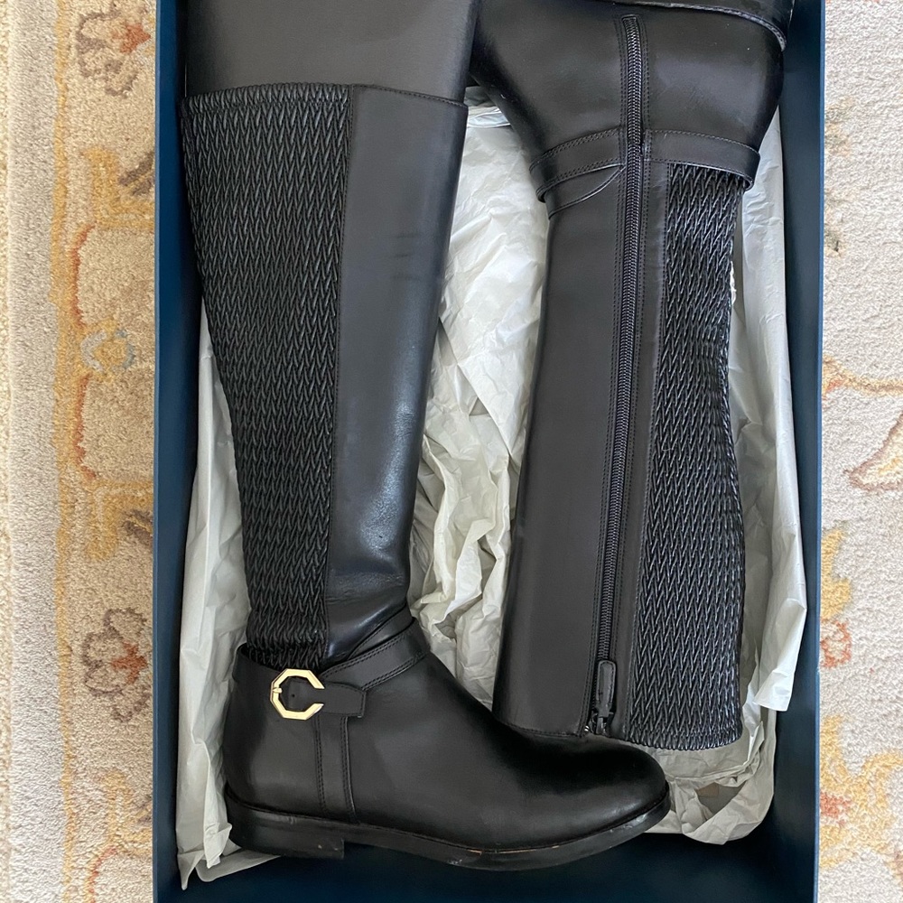 Cole Haan Leela Grand Riding Boots in black
